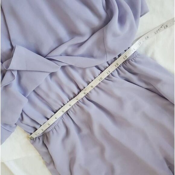 Cupcakes & Cashmere Livia Lavender Chiffon Dress Size Large - Picture 7 of 11